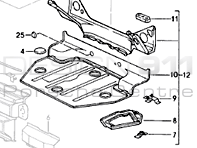 Spare-wheel Well Complete. Porsche 964